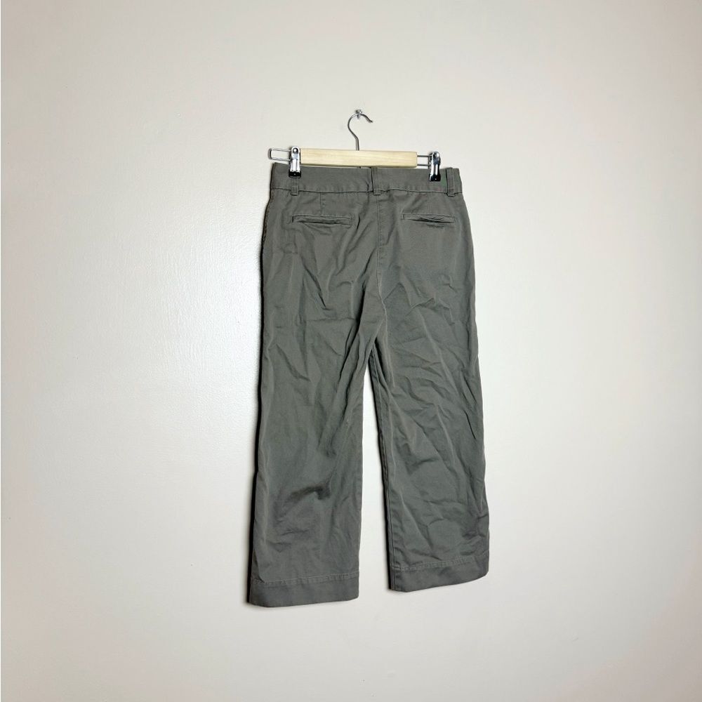 CLEARANCE! Brown L.L. Bean Classic Cotton Cropped Pants Size 4 EUC - Picture 2 of 5